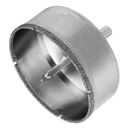 Коронка алмазная по керамической плитке и стеклу, 70 х 55 мм, шестигранный хвостовик, с центрирующим сверлом Сибртех