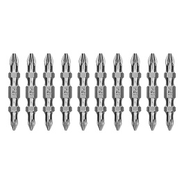 Бита двухстор., PZ2-PZ1х45мм, сталь S2, 10шт. Gross