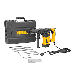 Перфоратор электрический RHVB-1250-32, SDS-plus, 1250 Вт, 5,5 Дж, 4 реж. Denzel